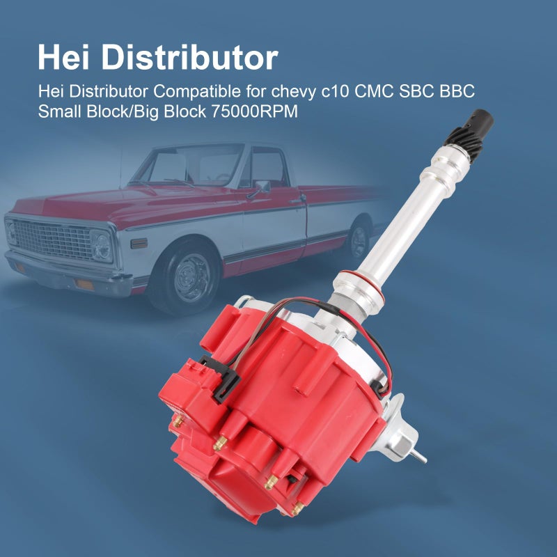 CARMOCAR Performance replacement for Chevy/gm SBC BBC Small Block/big Block 65k coil 7500RPM Hei Distributor 350 454 302 V8 - Image 3